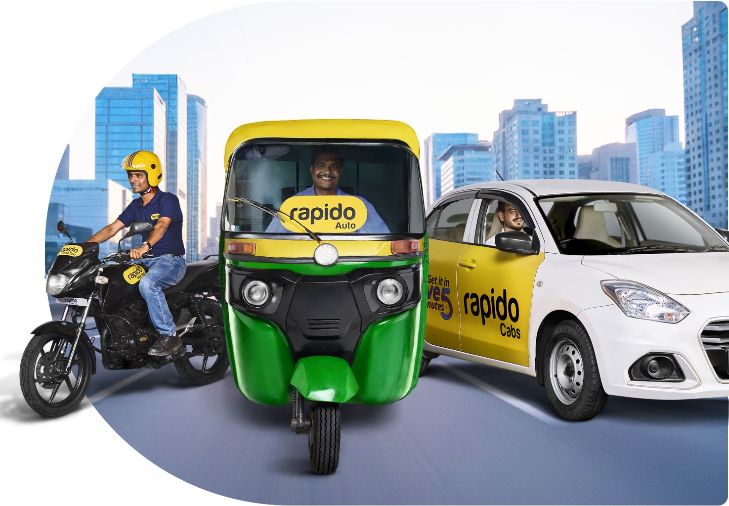 Rapido App Rickshaw Rapido - Bike taxi, Auto & Cab app